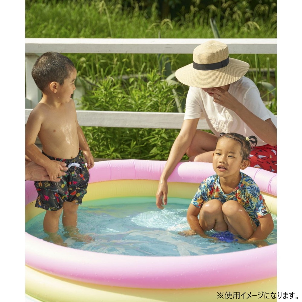 オーシャンパシフィック（Ocean Pacific）（キッズ）プール 丸型 パステルカラー3リングプール 140×30 510970MIX ビニールプール 水遊び 家庭用 子供用