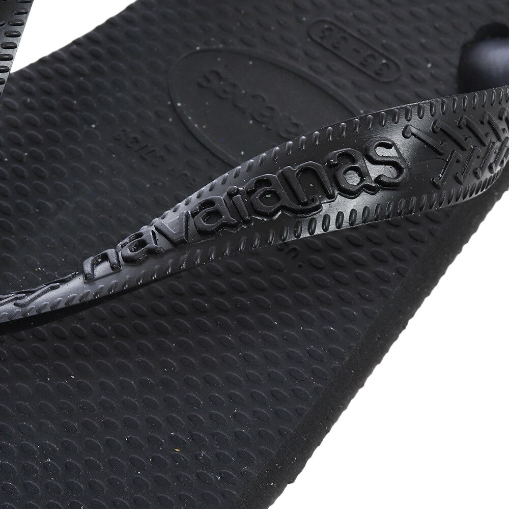 ハワイアナス（HAVAIANAS）（メンズ）トップ ブラックビーチサンダル 26cm 27cm 28cm