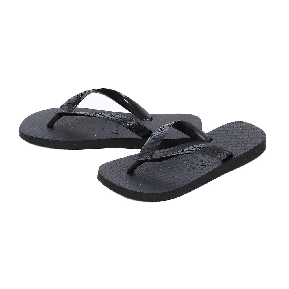 ハワイアナス（HAVAIANAS）（メンズ）トップ ブラックビーチサンダル 26cm 27cm 28cm