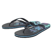(メンズ)サンダル ビーチサンダル SEASIDE PRINTS CJ0309-BK/BL アウトドア マリンレジャー 海 プール