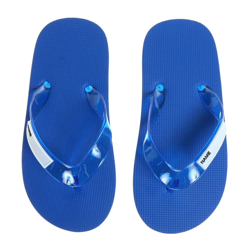 ニッキー キッズ（NIKKI KIDS）（キッズ）ビーチサンダル 子供用 名前が書ける スクールサンダル 1358181BL ブルー 20cm 22cm 24cm 26cm