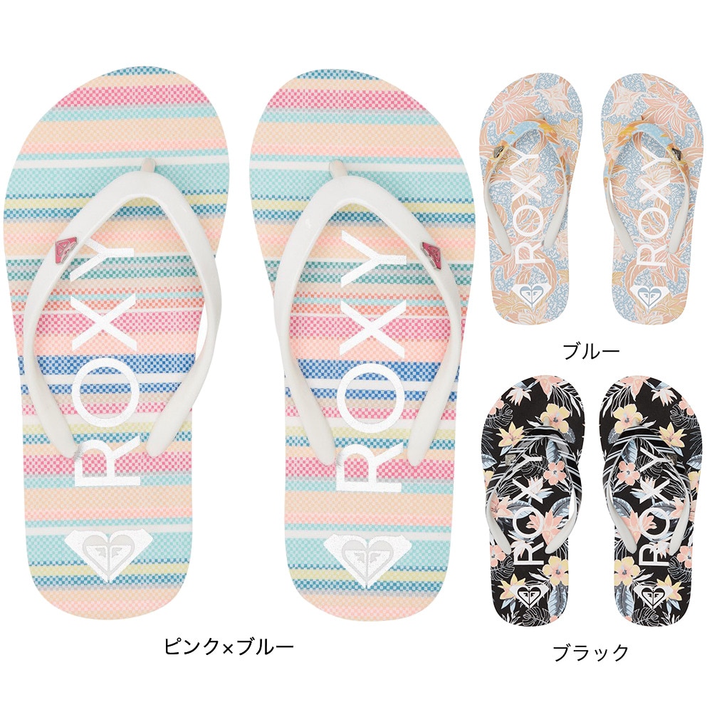 ロキシー（ROXY）（キッズ）キッズ ビーチサンダル RG PEBBLES VII 22SPARGL100264MUL
