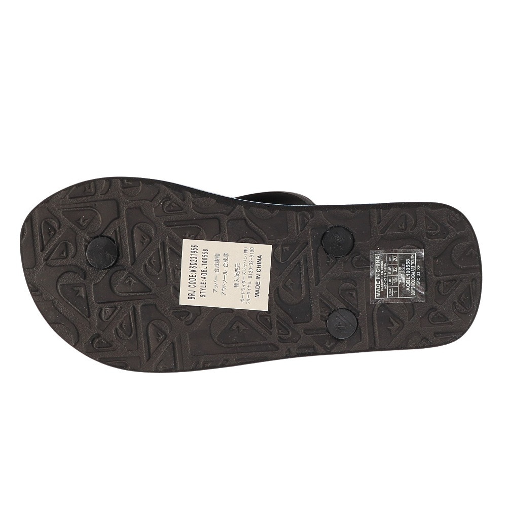 クイックシルバー（Quiksilver）（キッズ）ビーチサンダル ビーサン ジュニア 子供 水遊び MOLOKAI ART YOUTH 23SP KSD231956 KVJ5