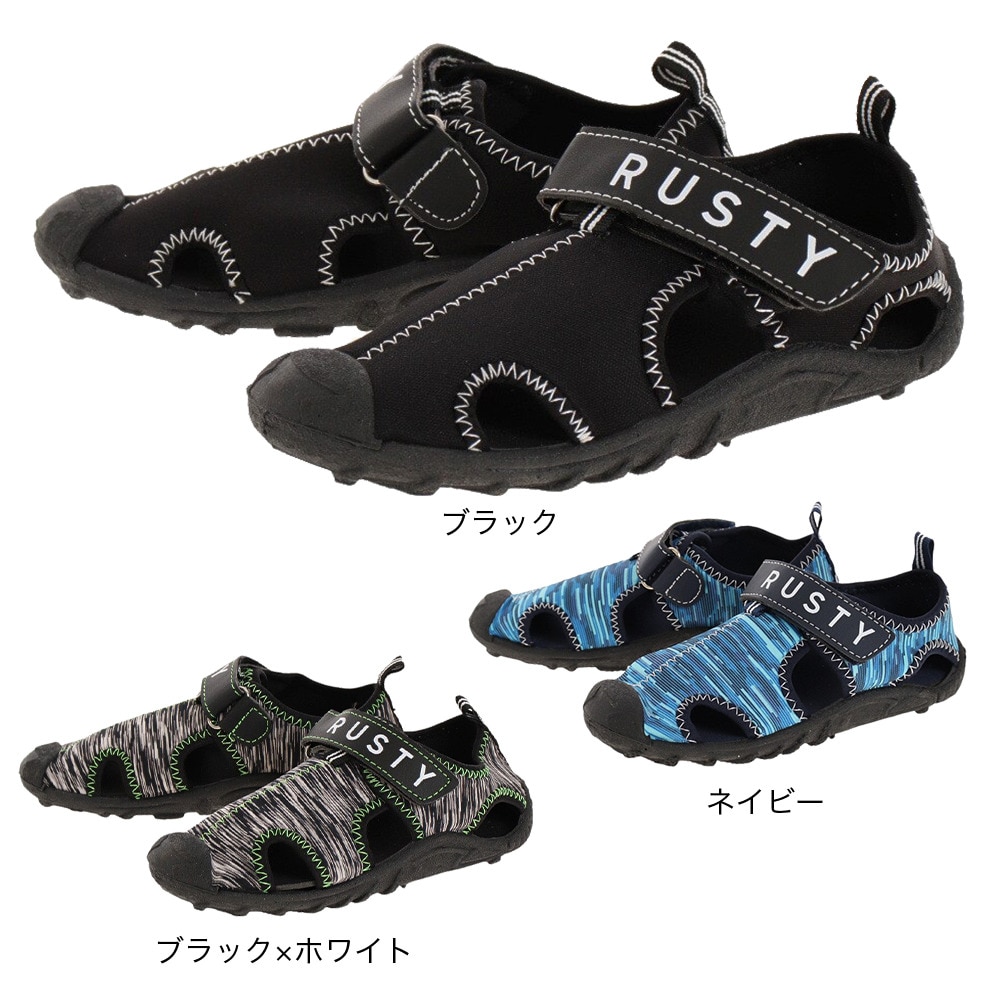 ラスティ（RUSTY）（キッズ）マリンシューズ キッズ 水陸両用 キッズ アクアシューズ 960907GRY