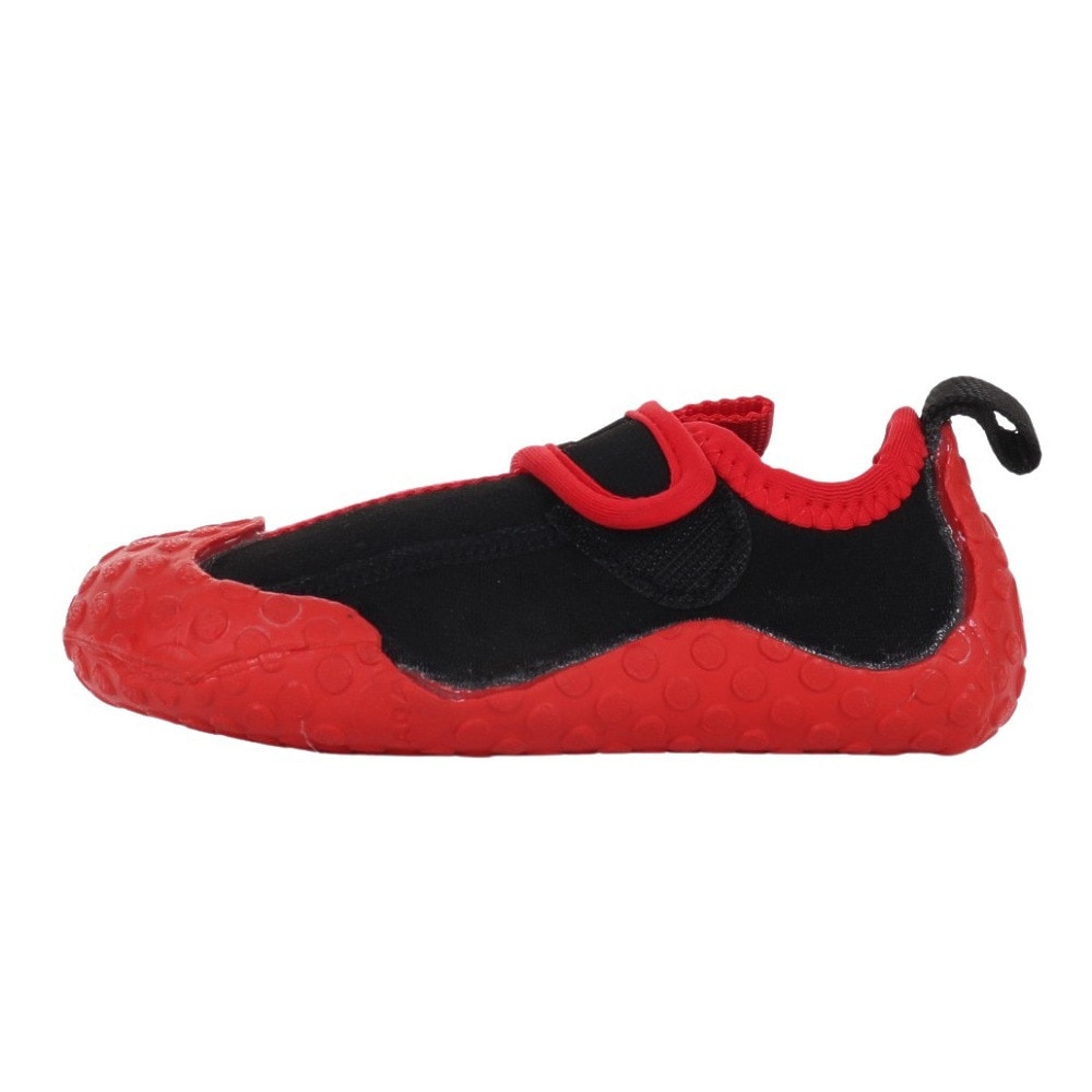 アクア（AQA）（キッズ）スノーケリングシューズ 子供 キッズ シュノーケル スノーケル 水遊び KW-4473N BLK/RED