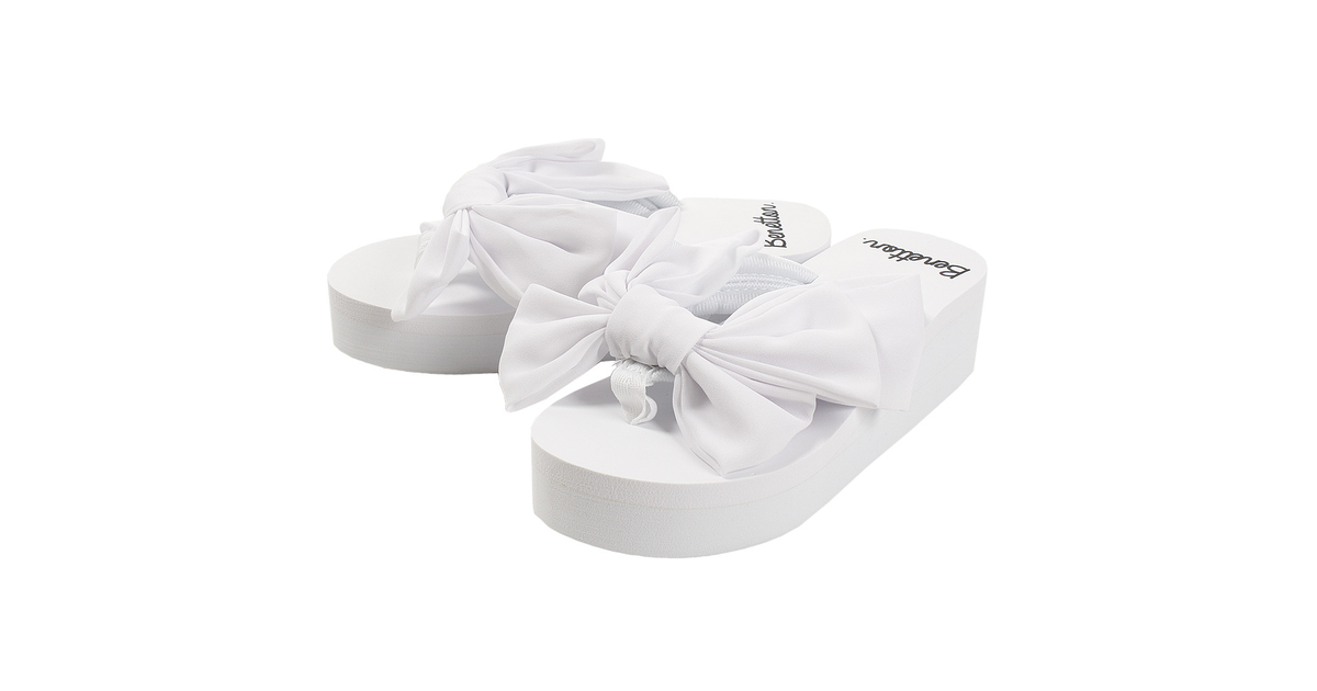 リボン付厚底サンダル wt ニッキー キッズ エルブレス