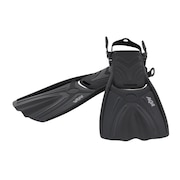 (メンズ、レディース)フィン 足ヒレ 男女兼用 シュノーケル シュノーケリング オーシャンウェーブ L KF-2512 BK