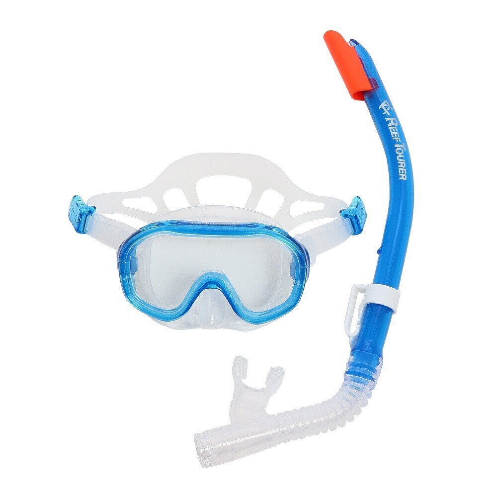 リーフツアラー（REEFTOURER）（キッズ）シュノーケリングセット 子供用 ジュニア マスクスノーケル 2点セット RC0210CB  マリン、ウィンタースポーツ用品はヴィクトリア