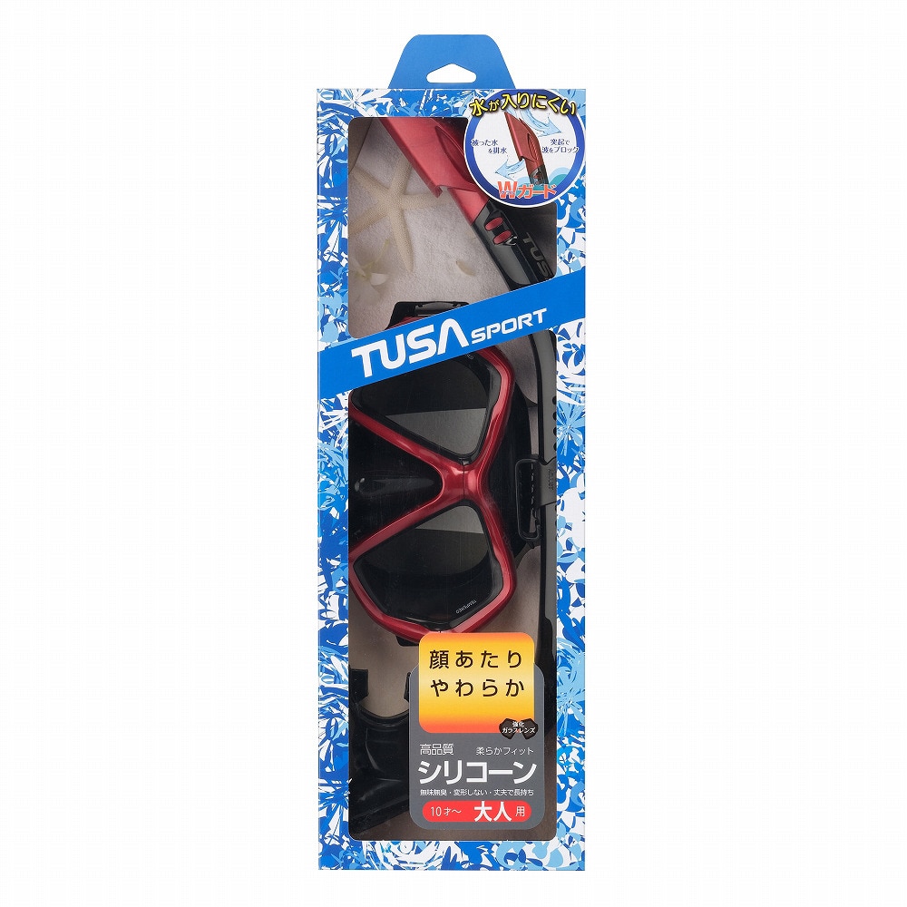 リーフツアラー（REEFTOURER）（メンズ、レディース）TUSA Sport シュノーケリングセット2点 大人用 25UC0106 BKMDR