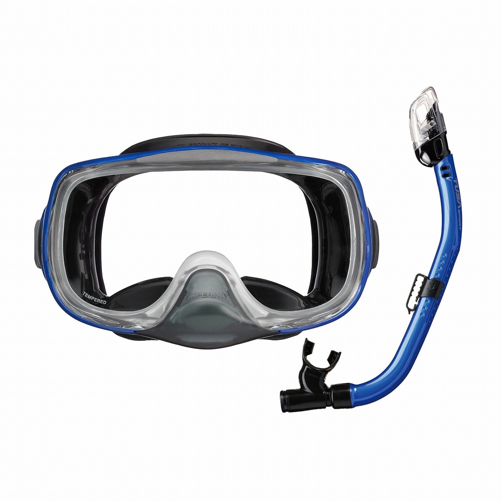 リーフツアラー（REEFTOURER）（メンズ、レディース）TUSAsport シュノーケリング2点セット広視界3眼タイプ 大人用 25UC0109 BKMBB