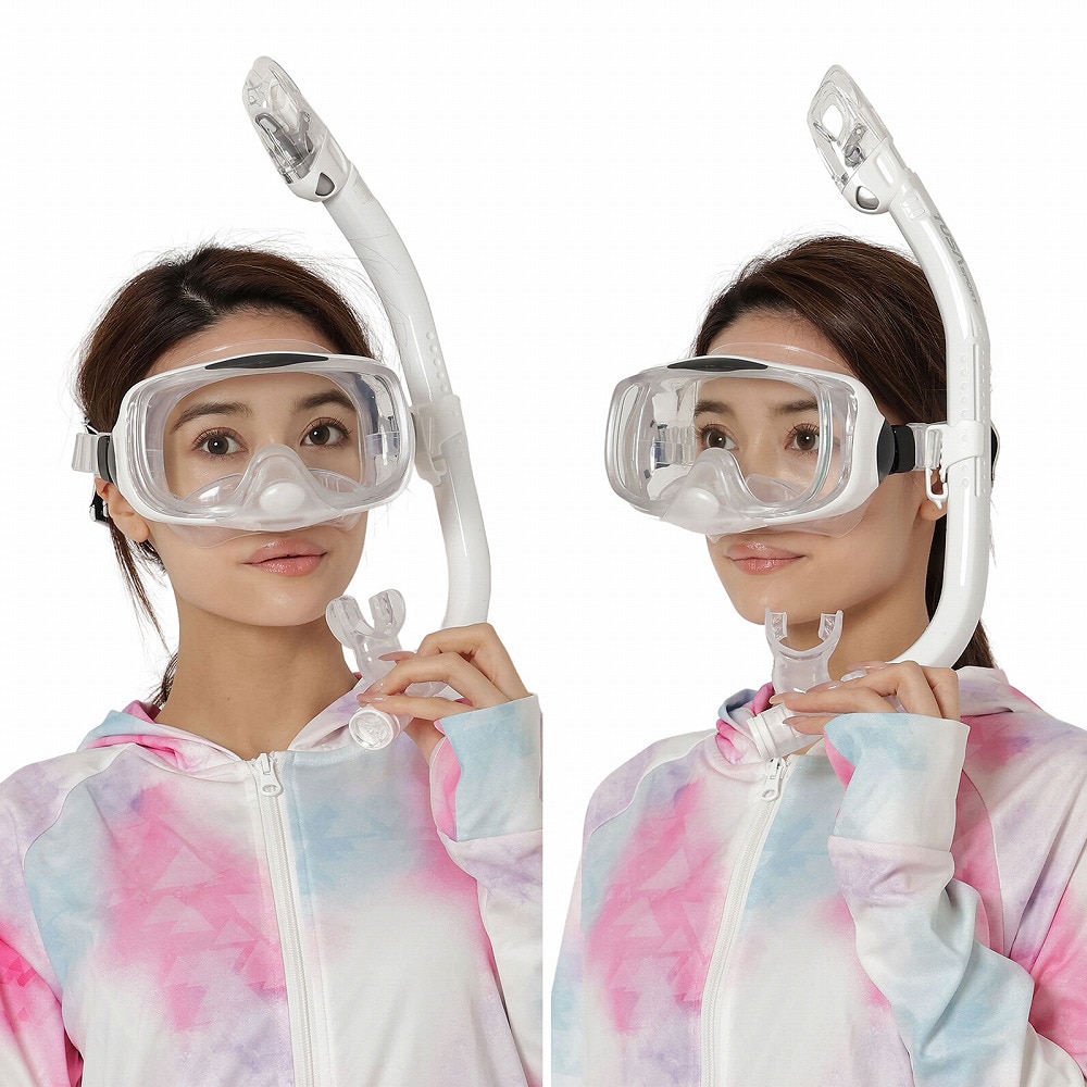 リーフツアラー（REEFTOURER）（メンズ、レディース）TUSAsport シュノーケリング2点セット広視界3眼タイプ 大人用 25UC0109 W