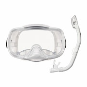(メンズ、レディース)TUSAsport シュノーケリング2点セット広視界3眼タイプ 大人用 25UC0109 W