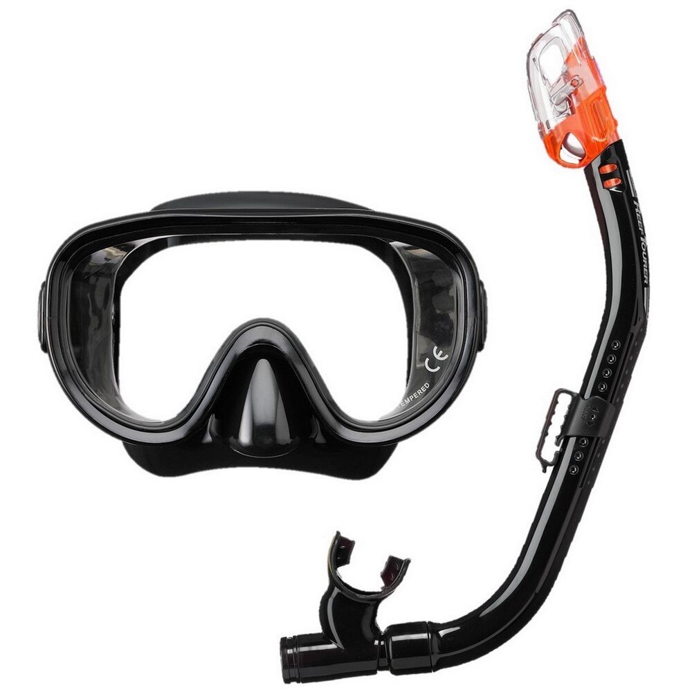 リーフツアラー（REEFTOURER）（メンズ、レディース）スノーケル ドライトップ 2点セット 25RC9107 BKBK