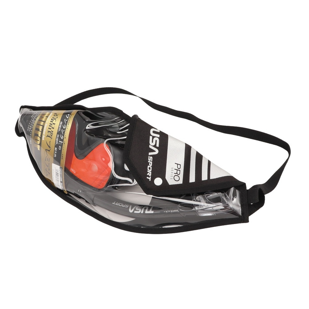 リーフツアラー（REEFTOURER）（メンズ、レディース）マスク スノーケル TUSA Sport PROシリーズ 2点セット 25UC0116M BKBKB