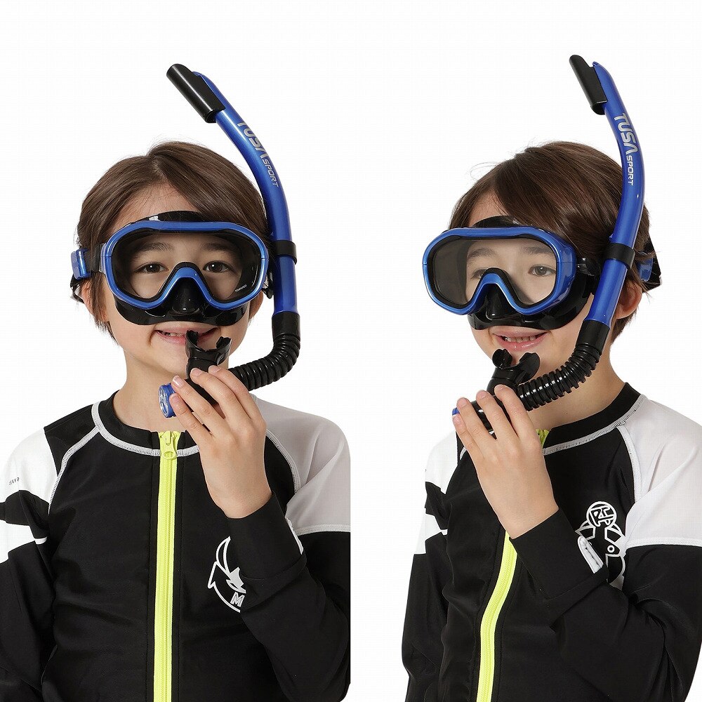 リーフツアラー（REEFTOURER）（キッズ）TUSAsport 子ども用シュノーケリング2点セット 25UC0210 BKMB