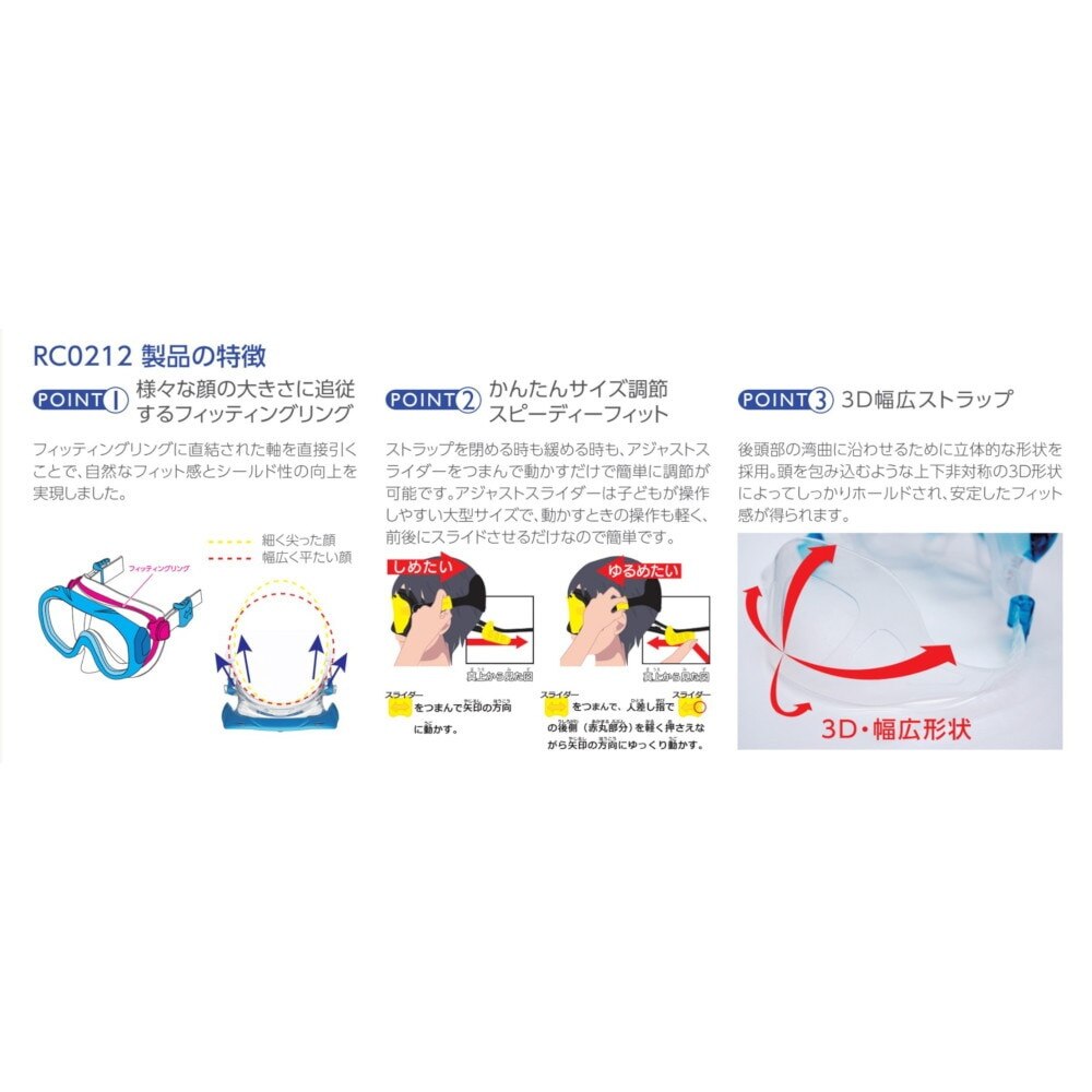リーフツアラー（REEFTOURER）（キッズ）子供用 シュノーケリング 2点セット 24 RC0212 TN スノーケル&マスク 4～9才向け