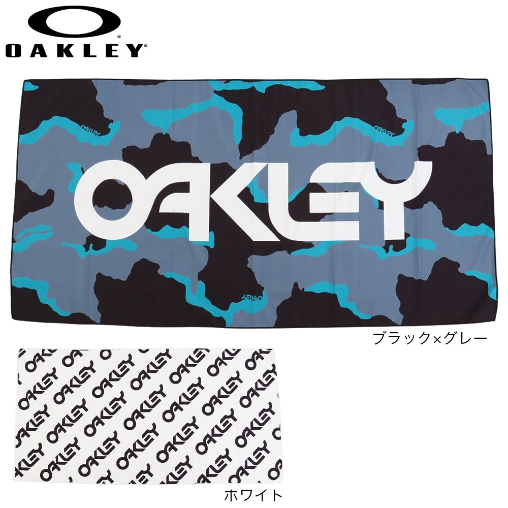 オークリー（OAKLEY）（メンズ、レディース、キッズ）Essential ビーチタオル FOS901443-9QR B1B CAMO BLACK/MINT/GREY