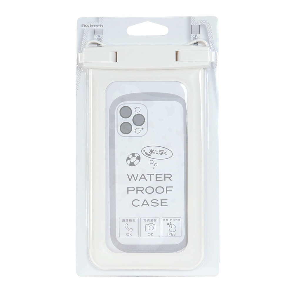 オウルテック（Owltech）（メンズ、レディース、キッズ）スマホ 防水ケース 水に浮く 防塵 防水 IP68取得 OWL-WPCSP10S-WH
