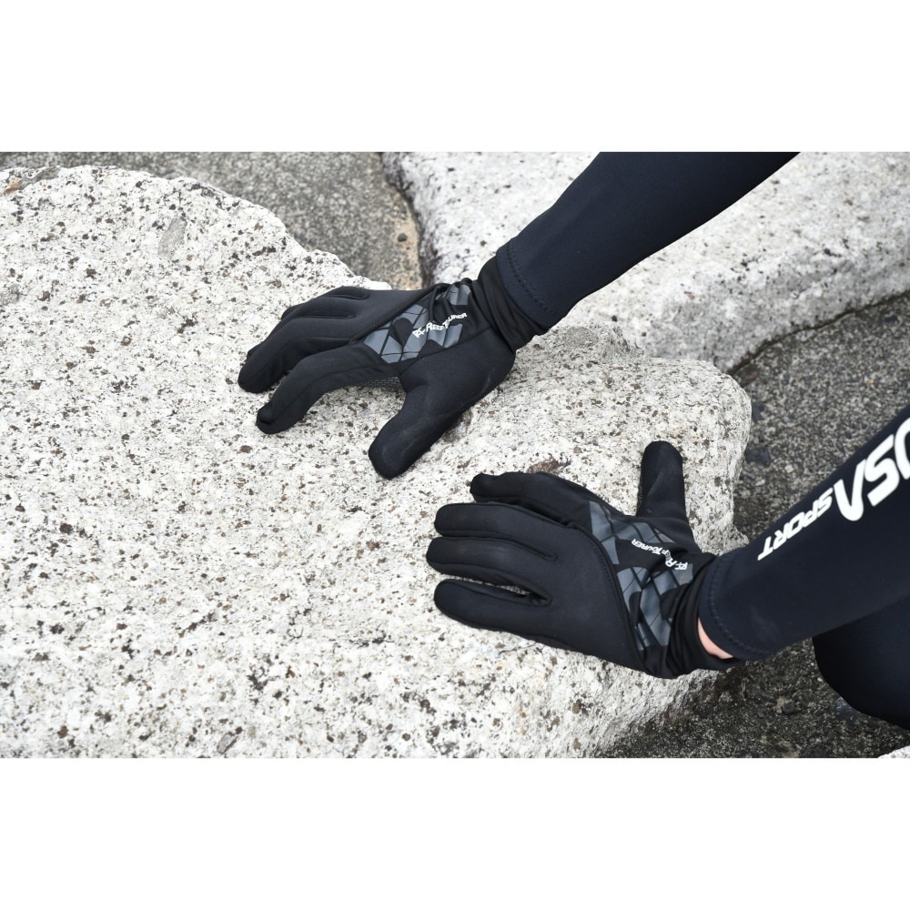 リーフツアラー（REEFTOURER）（メンズ、レディース）マリングローブ 24 RA0203 BK ダイビング シュノーケリング 保護 ケガ防止
