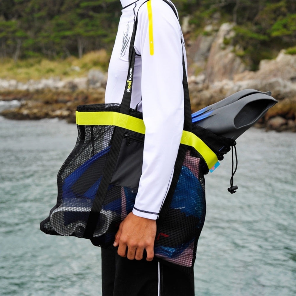 リーフツアラー（REEFTOURER）（メンズ、レディース）スノーケリング用 メッシュトートバック 24 RA0301 BL シュノーケリング スノーケリング