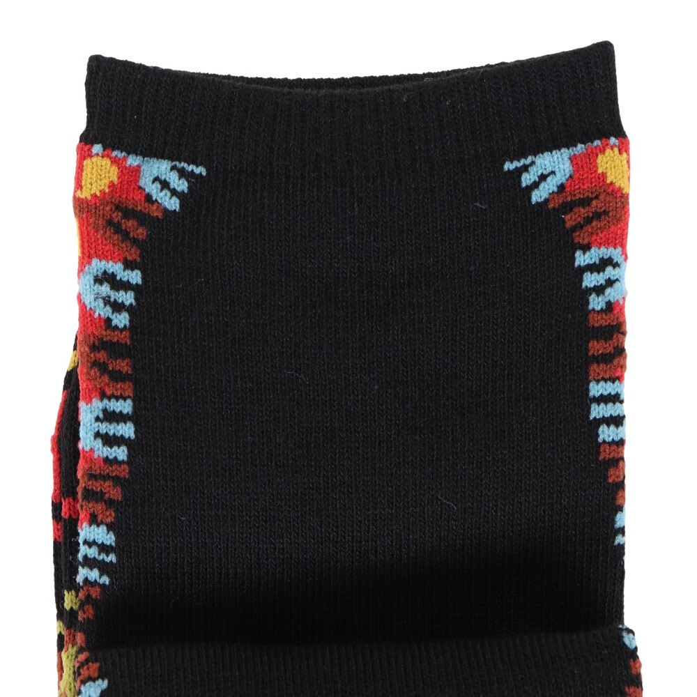 アミナ（amina）（レディース）24cmダシキミドルソックス CISP3101 BK