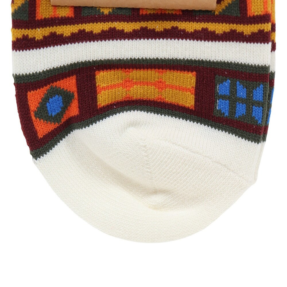 アミナ（amina）（レディース）24cmダシキミドルソックス CISP3101 WH