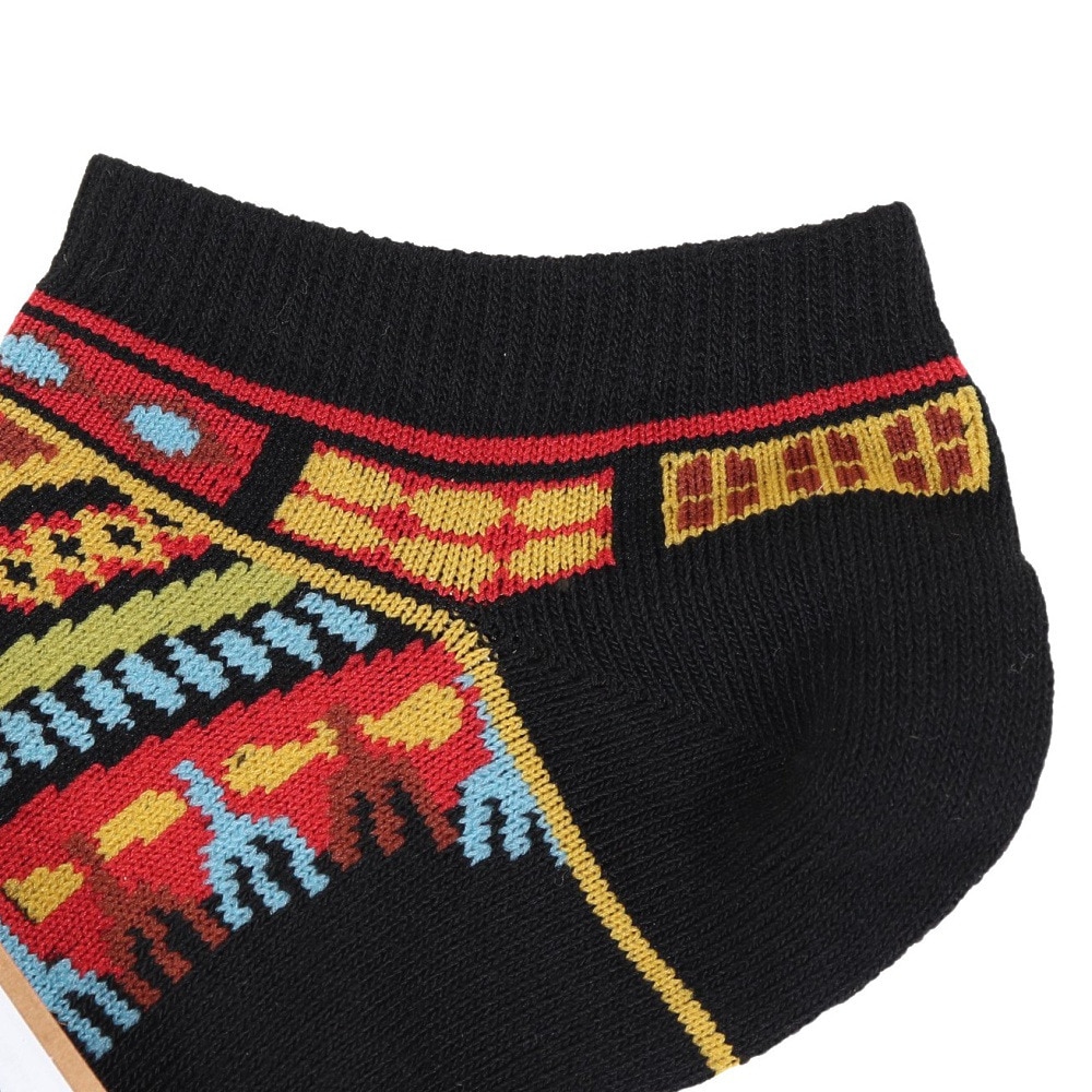 アミナ（amina）（レディース）24cmダシキくるぶしソックス CISP3103 BK