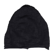 (メンズ、レディース)ペイズリ柄ニットキャップ CWYP3102 BLACK