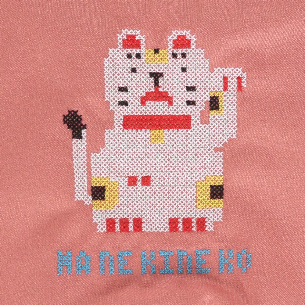 アミナ（amina）（メンズ、レディース、キッズ）交差縫い巾着 ショルダー バッグ 7CRP4202 PK NEKO