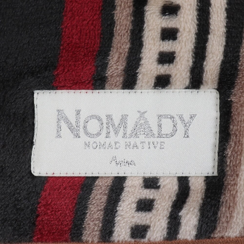 アミナ（amina）（メンズ、レディース）裏ボア NOMADY ブランケット M CCKP4302 BLACK ポンチョ 保温