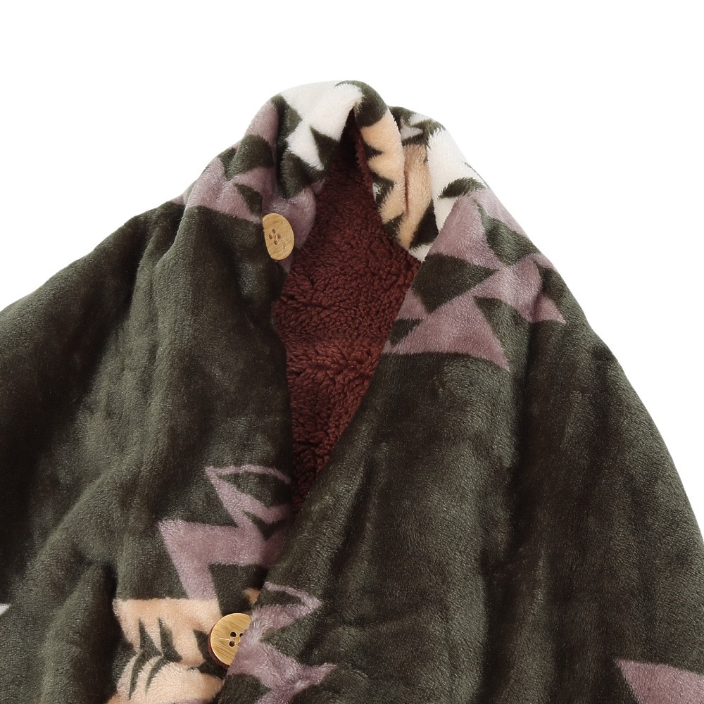 アミナ（amina）（メンズ、レディース）裏ボア NOMADY ブランケット M CCKP4302 KHAKI ポンチョ 保温