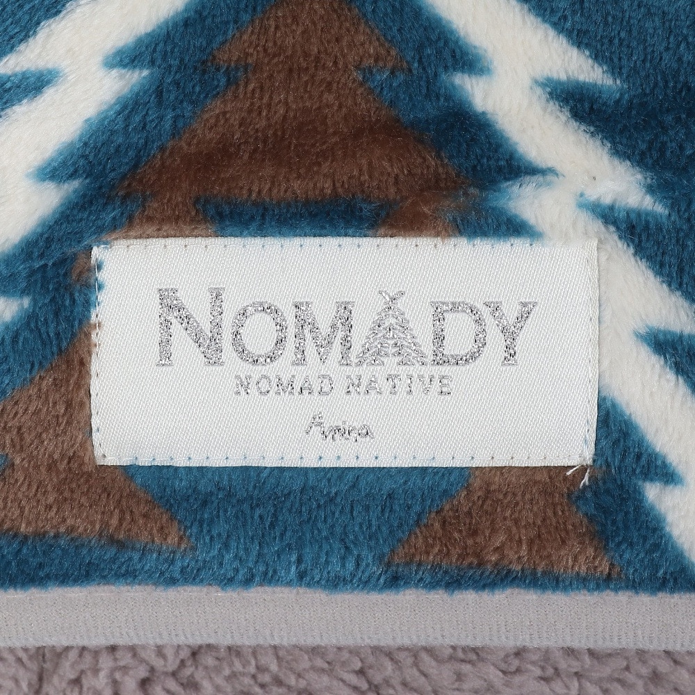 アミナ（amina）（メンズ、レディース）裏ボア NOMADY ブランケット M CCKP4302TQ BLUE ポンチョ 保温