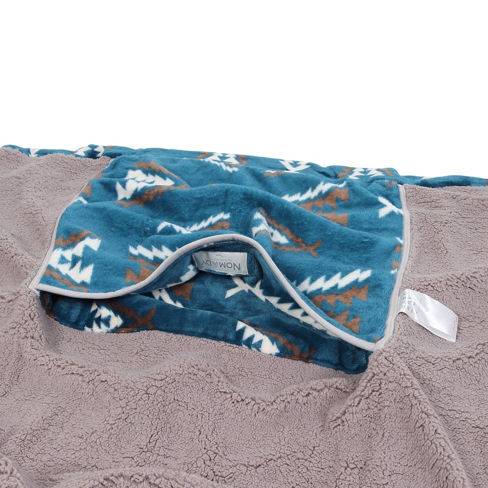 アミナ（amina）（メンズ、レディース）裏ボア NOMADY ブランケット XL シングルサイズ CCKP4303TQ BLUE 保温