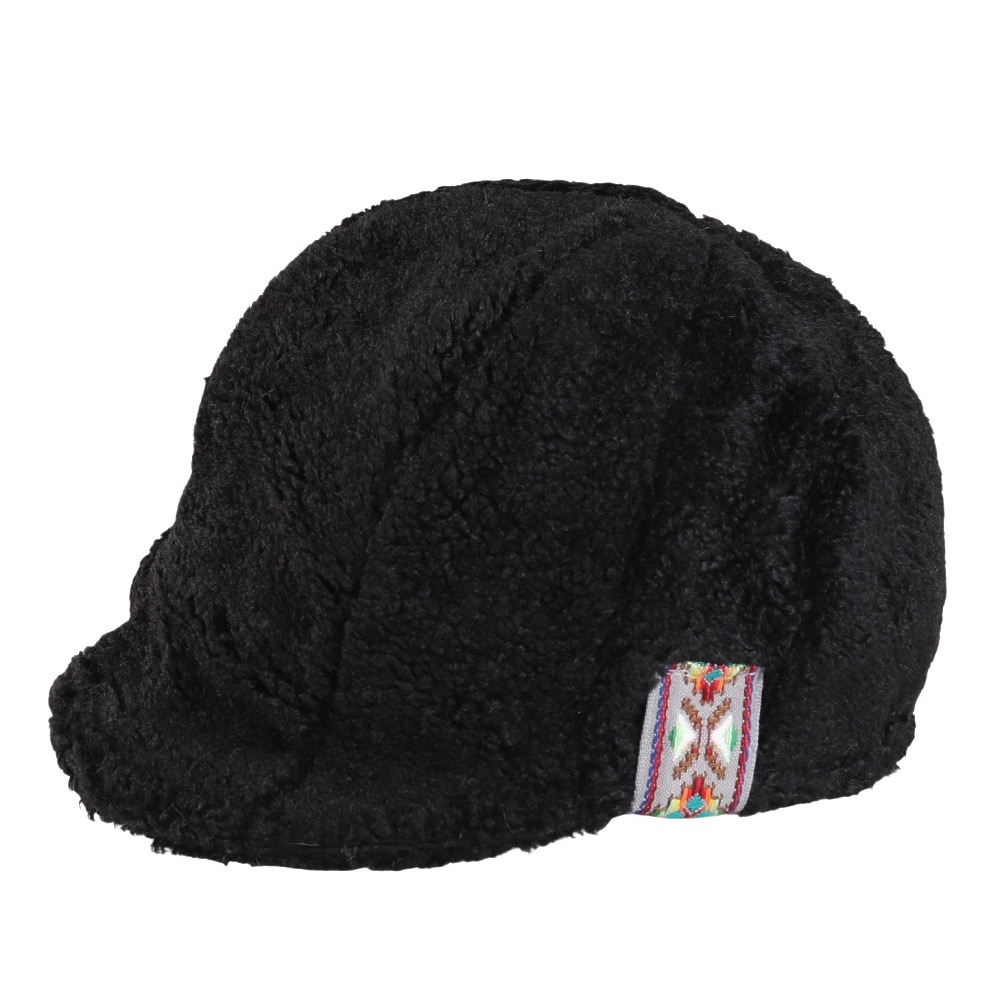 アミナ（amina）（メンズ、レディース）プラムファー キャップ JTYP3305 BLACK 黒