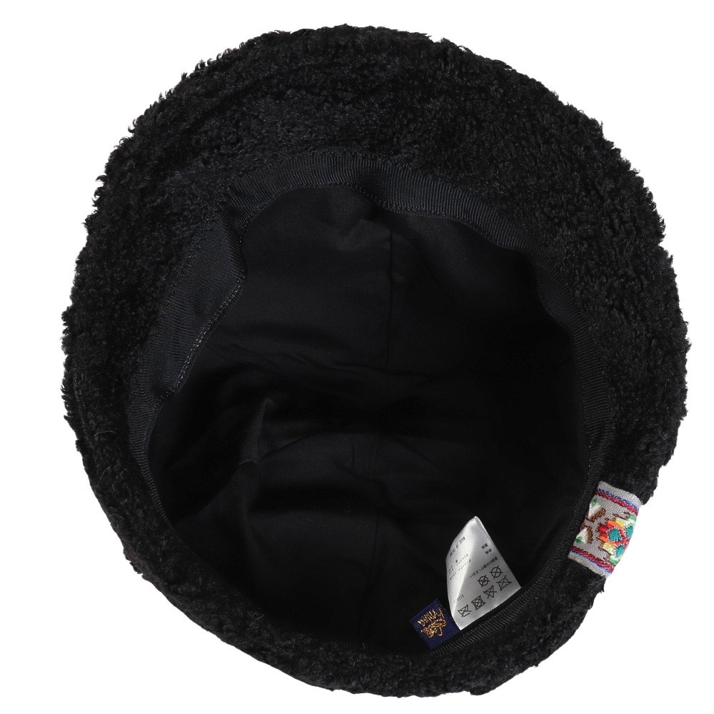 アミナ（amina）（メンズ、レディース）プラムファー キャップ JTYP3305 BLACK 黒