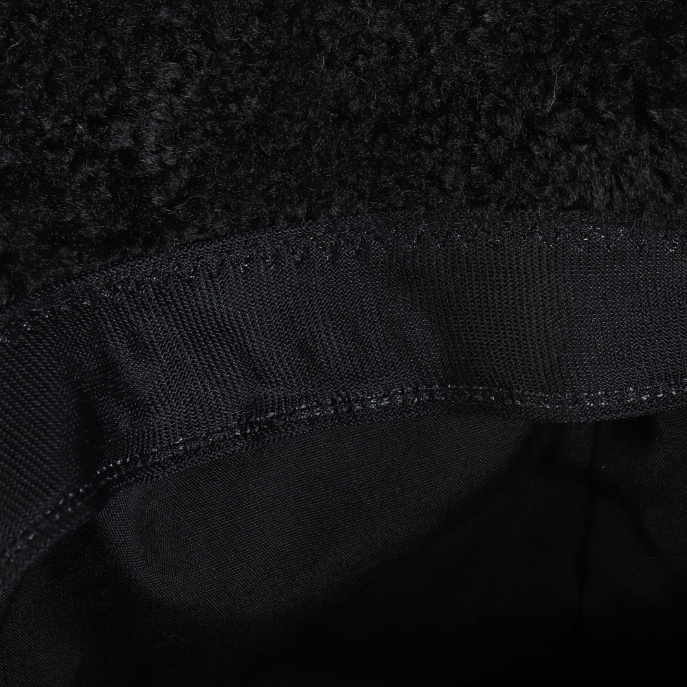 アミナ（amina）（メンズ、レディース）プラムファー キャップ JTYP3305 BLACK 黒