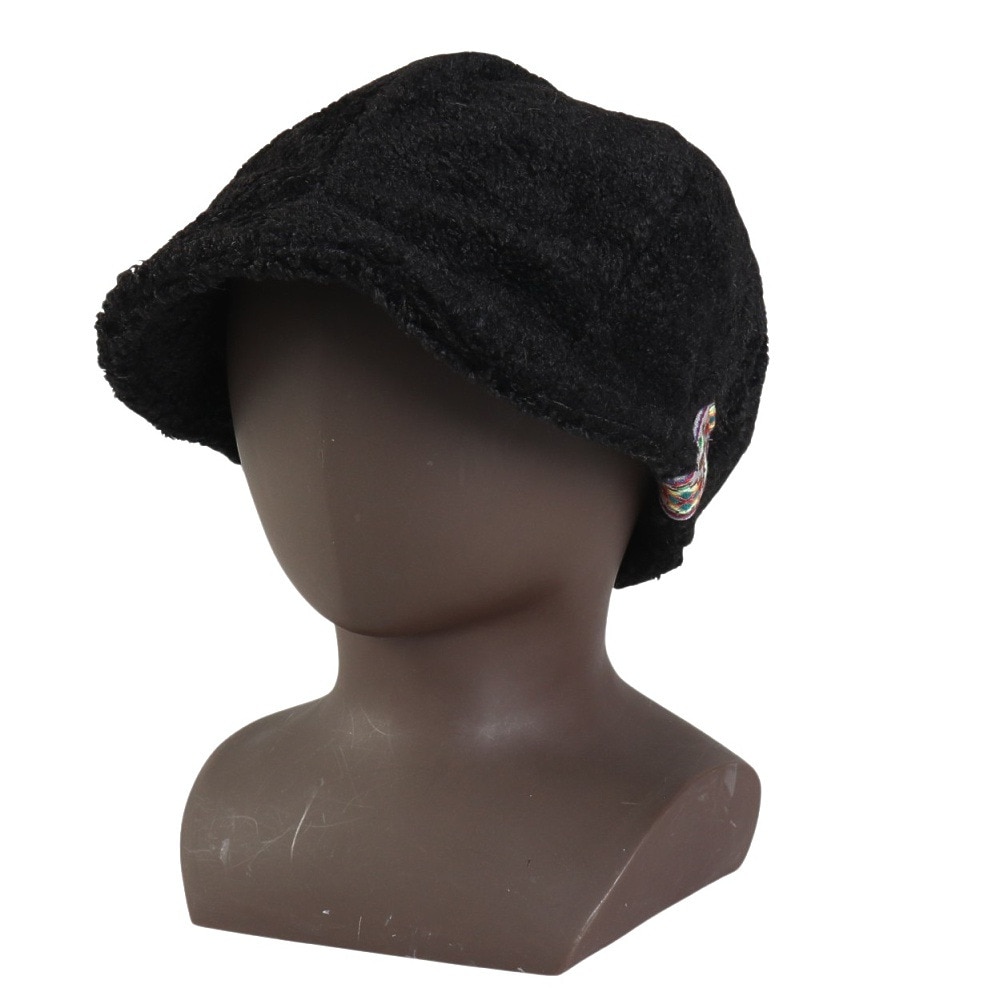 アミナ（amina）（メンズ、レディース）プラムファー キャップ JTYP3305 BLACK 黒