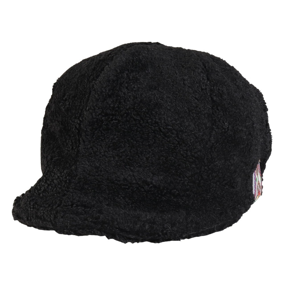 アミナ（amina）（メンズ、レディース）プラムファー キャップ JTYP3305 BLACK 黒