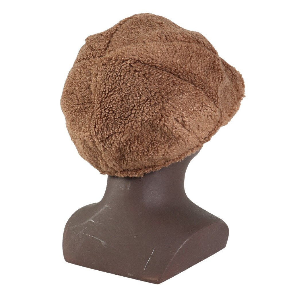 アミナ（amina）（メンズ、レディース）プラムファー キャップ JTYP3305 CAMEL キャラメル