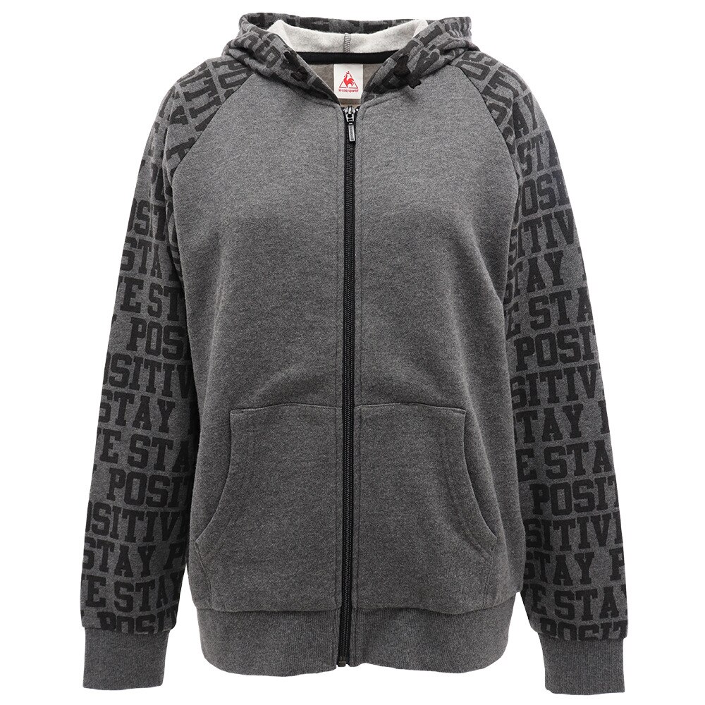  スウェットフルジップパーカー ジャケット QMWMJF45MA BLK オンライン価格