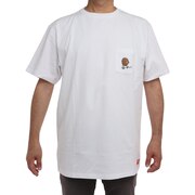 スライド（SLYDE）（メンズ）キングダム TEN (河了貂) ポケット付き 半袖Tシャツ SL-KINGDOM112-wht