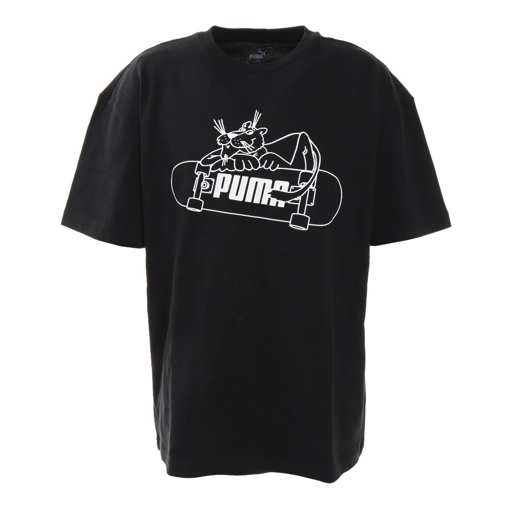  SUPER PUMA 半袖Tシャツ 587604 01 BLK スポーツウェア