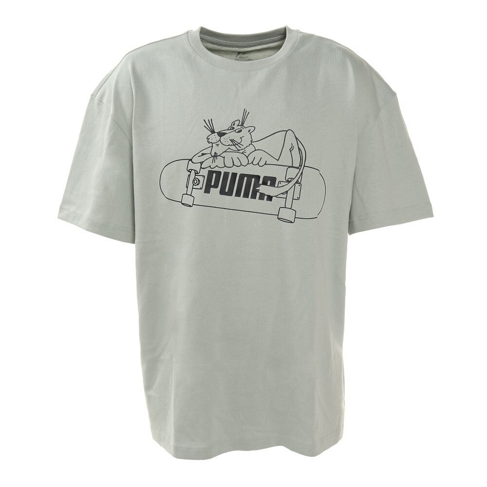  SUPER PUMA 半袖Tシャツ 587604 04 GRN スポーツウェア