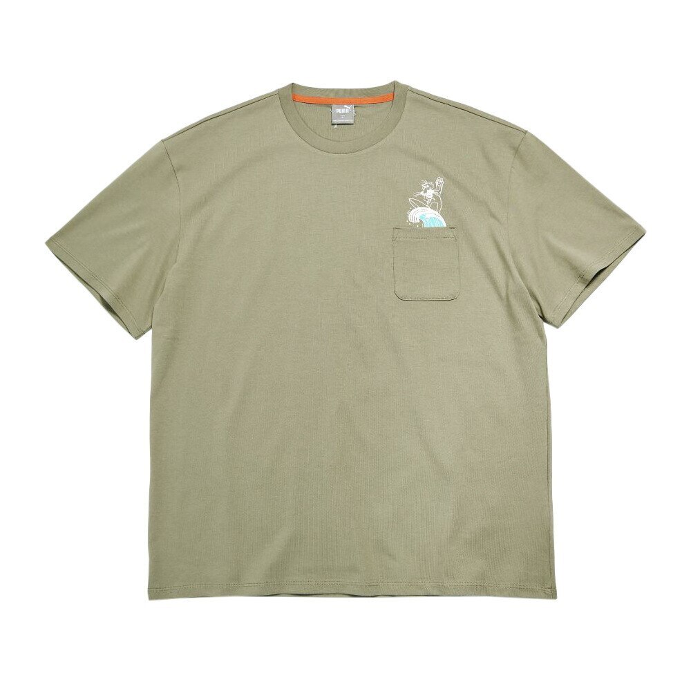  SUPER PUMAリラックス 半袖Tシャツ 589889 03 OLV