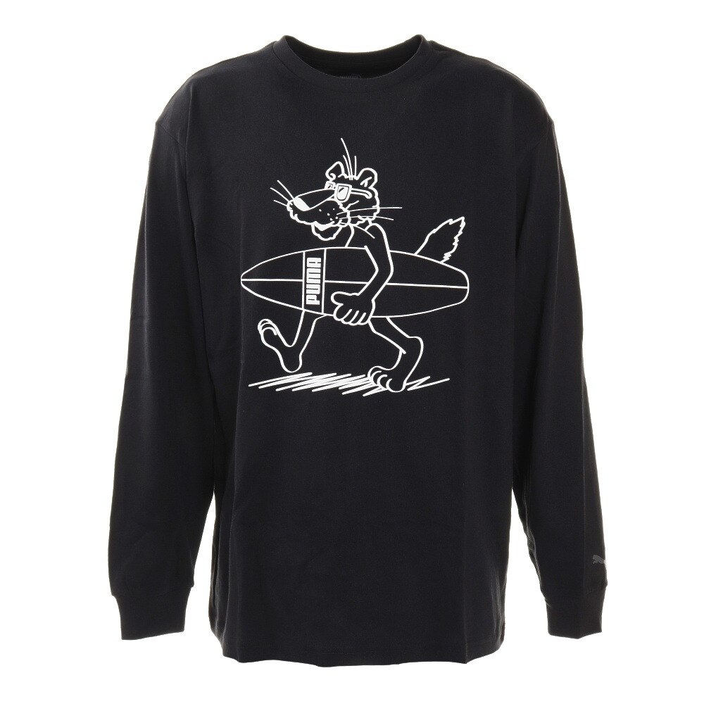  SUPER PUMA 長袖TシャツB 587605 01 BLK スポーツウェア