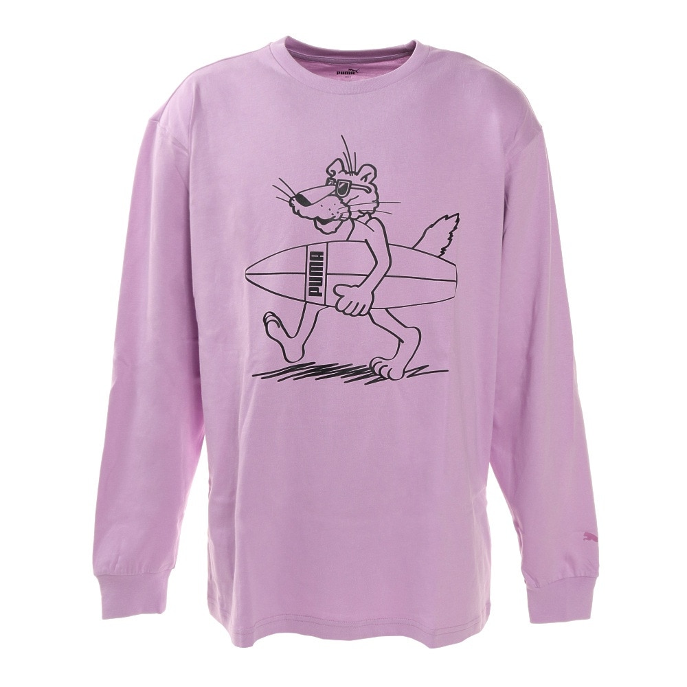 プーマ｜SUPER PUMA 長袖TシャツB 587605 03 PPL スポーツウェア - スポーツ用品はスーパースポーツゼビオ