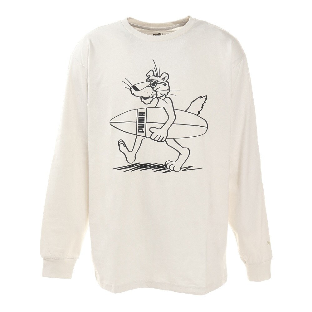  SUPER PUMA 長袖TシャツB 587605 05 WHT スポーツウェア