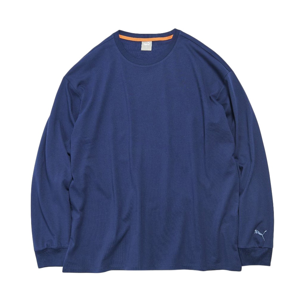  SUPER PUMAリラックス 長袖Tシャツ 589887 01 NVY