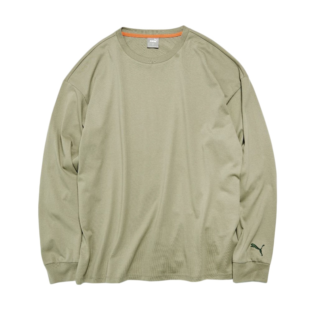  SUPER PUMAリラックス 長袖Tシャツ 589887 03 OLV