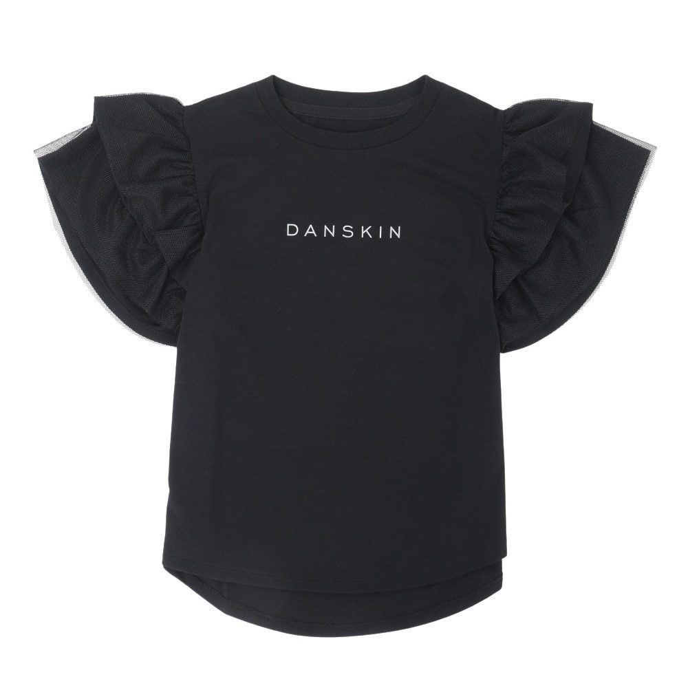 ダンスキン（DANSKIN）（キッズ）キッズ チュールスリーブ Tシャツ DAJ723360 K
